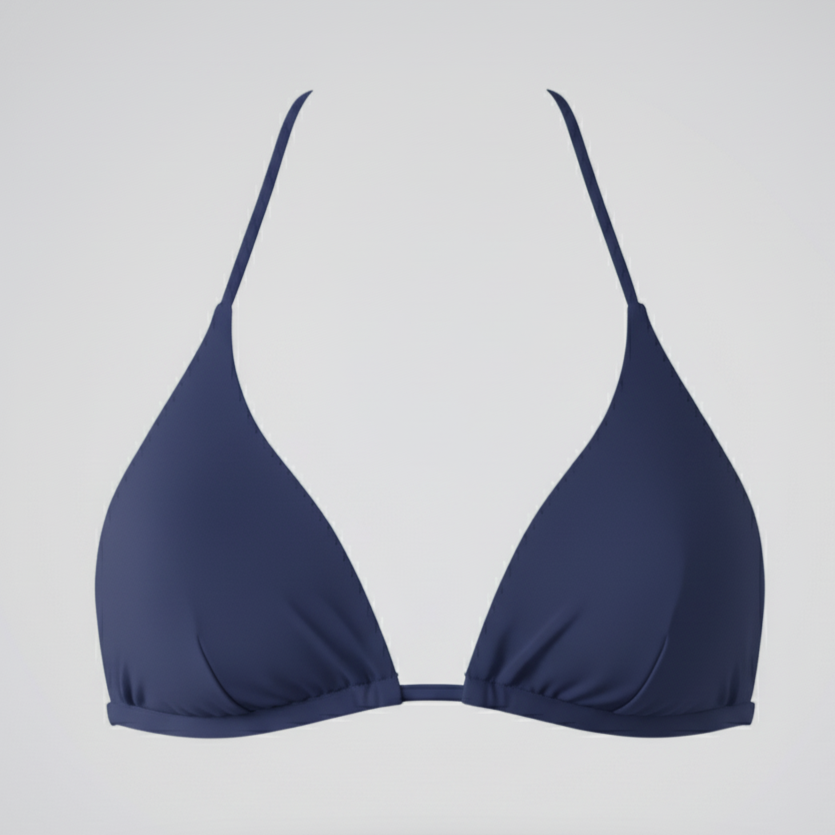 Naiá Triangle Bikini Top – Deep Sea