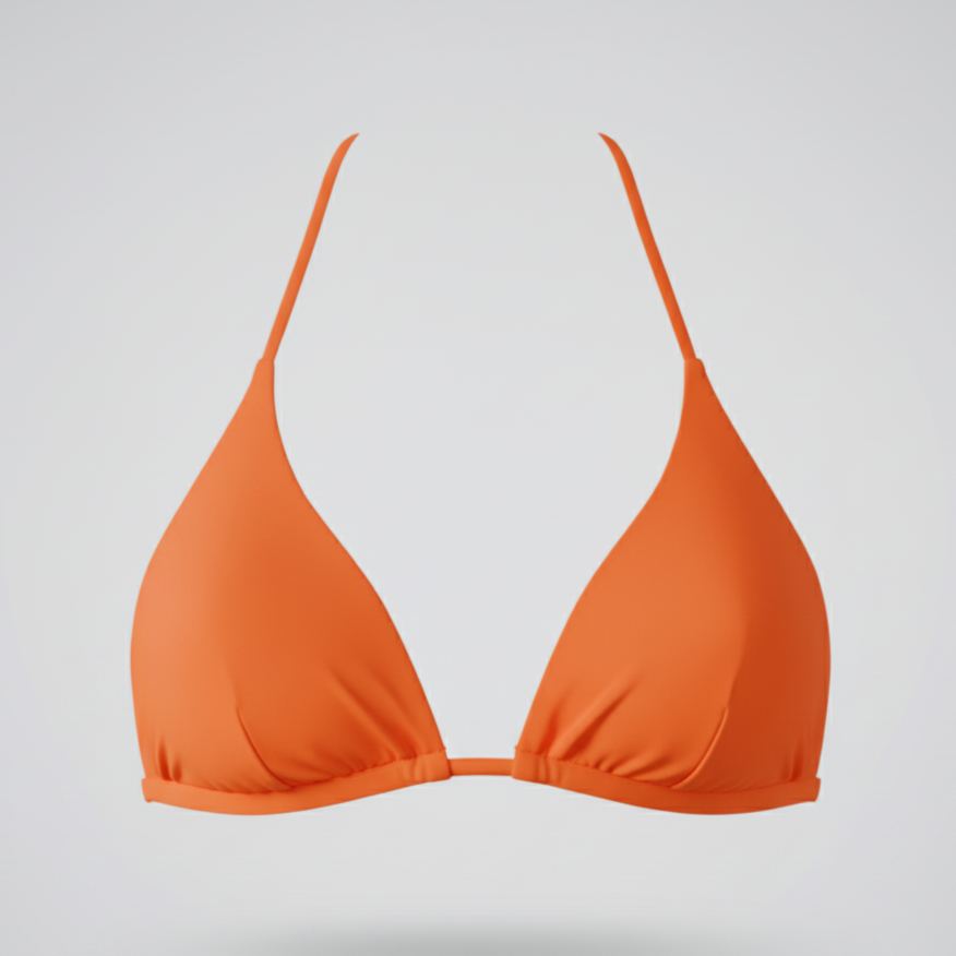 Naiá Triangle Bikini Top – Amber