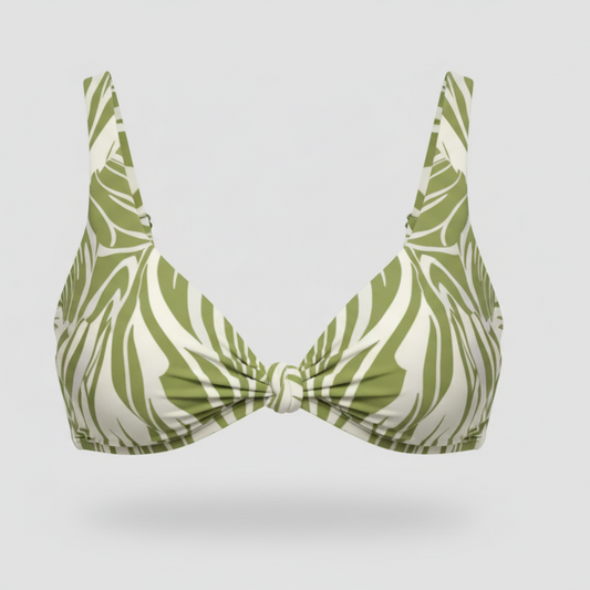 Sirena Bandeau Bikini Top – Palm Shade